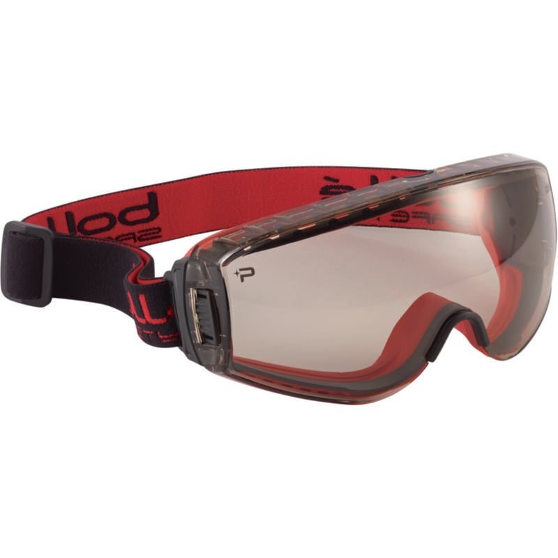 Bollé Vollsichtbrille Pilot   Copper schwarz-rotes Kopfband