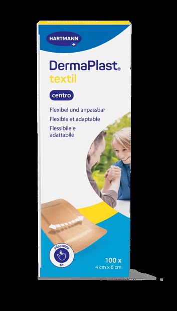 DermaPlast Pflaster Textil Centro, 4x6cm, 100Stk