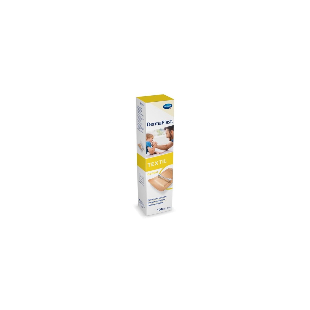DermaPlast Textil Pflaster Centro, 3x4cm, 100Stk