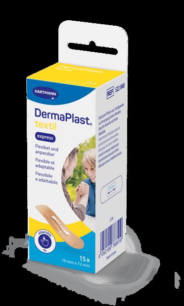 DermaPlast Textil Express, 19x72mm, 15Stk