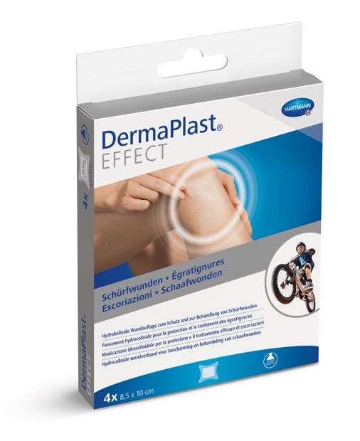 DermaPlast EFFECT Schürfwundenpflaster, 10x8.5cm, 4Stk