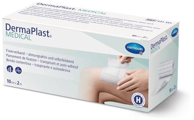 DermaPlast Medical Fixiervlies, 10cmx2m