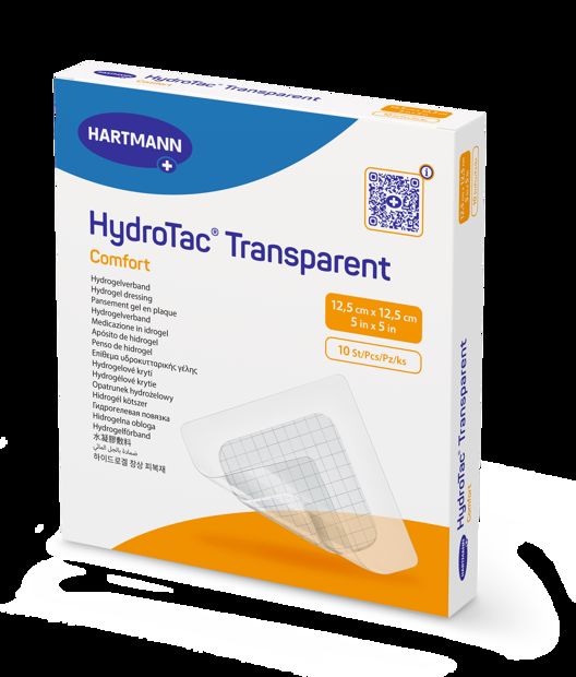 HydroTac transparent comfort, Brandwundenpflaster, 12.5x12.5cm, 10Stk