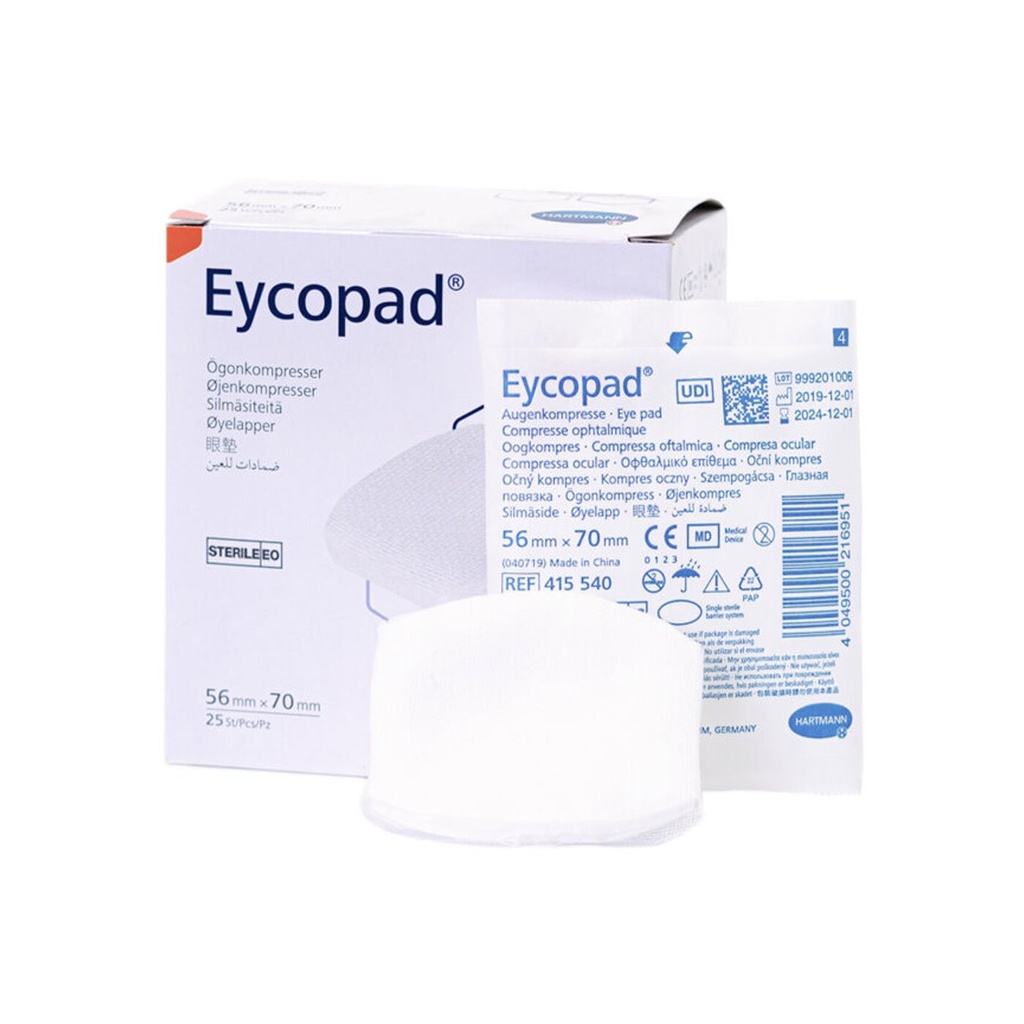 Eycopad Augenkompressen - 7cm - 5.6cm - 25 Stück