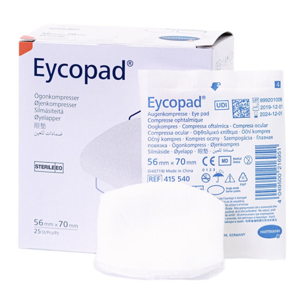 Eycopad Augenkompressen - 7cm - 5.6cm - 1 Stück
