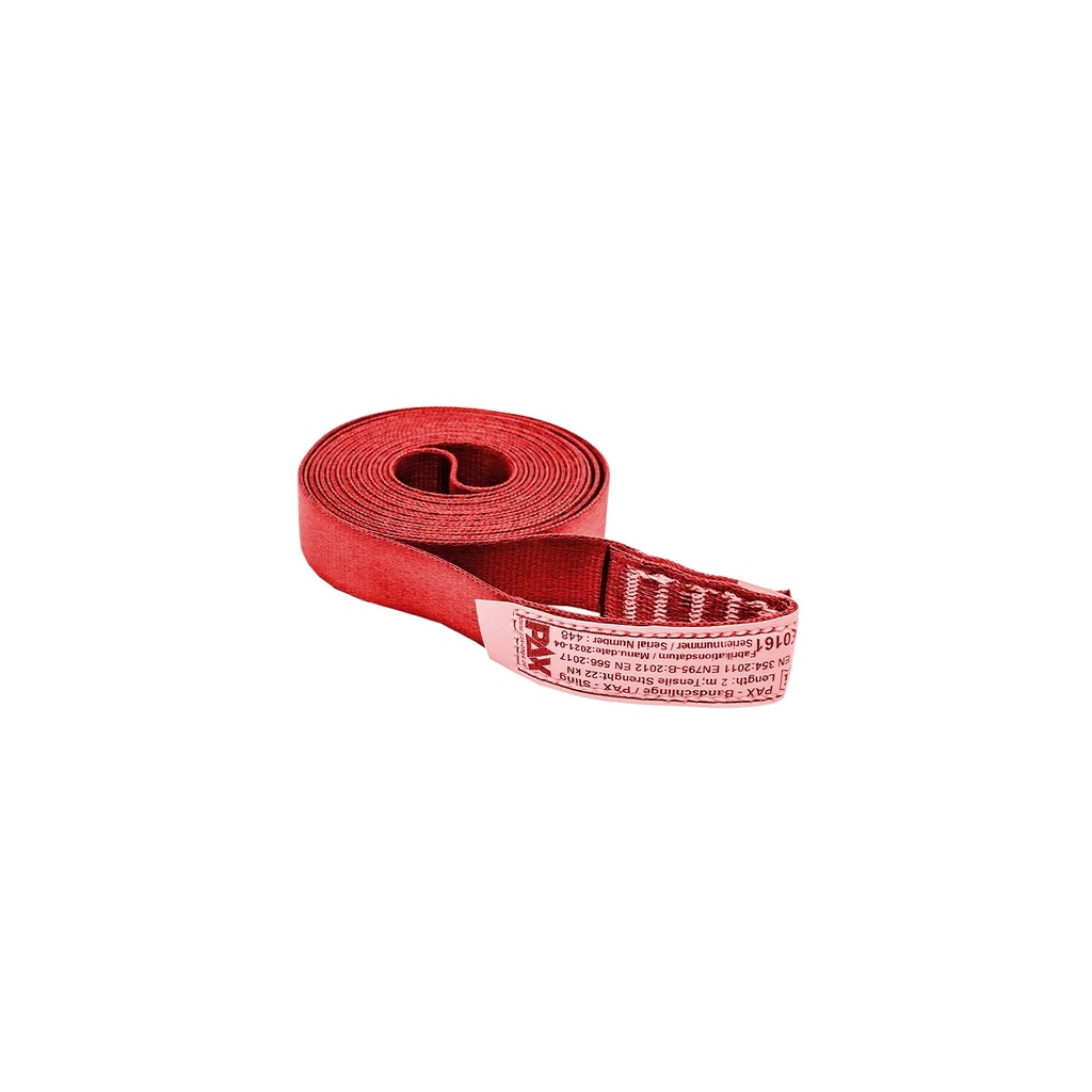 PAX Bandschlinge diverse Längen - rot - 8cm