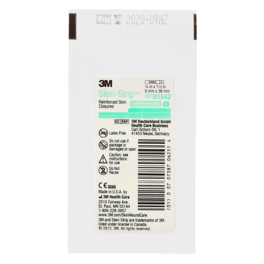 Steri-Strip Wundnahtstreifen - 6 mm x 38 mm / 12x6 Stk.
