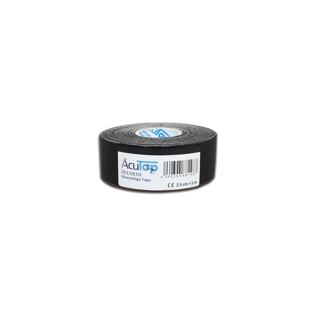 AcuTop Premium Tape S 2.5cm x 5 m - schwarz
