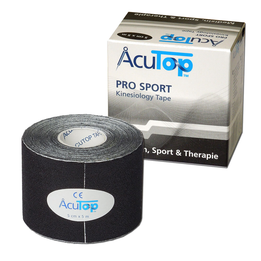 AcuTop Kinesio Tape Pro Sport, 5cm x 5m - schwarz