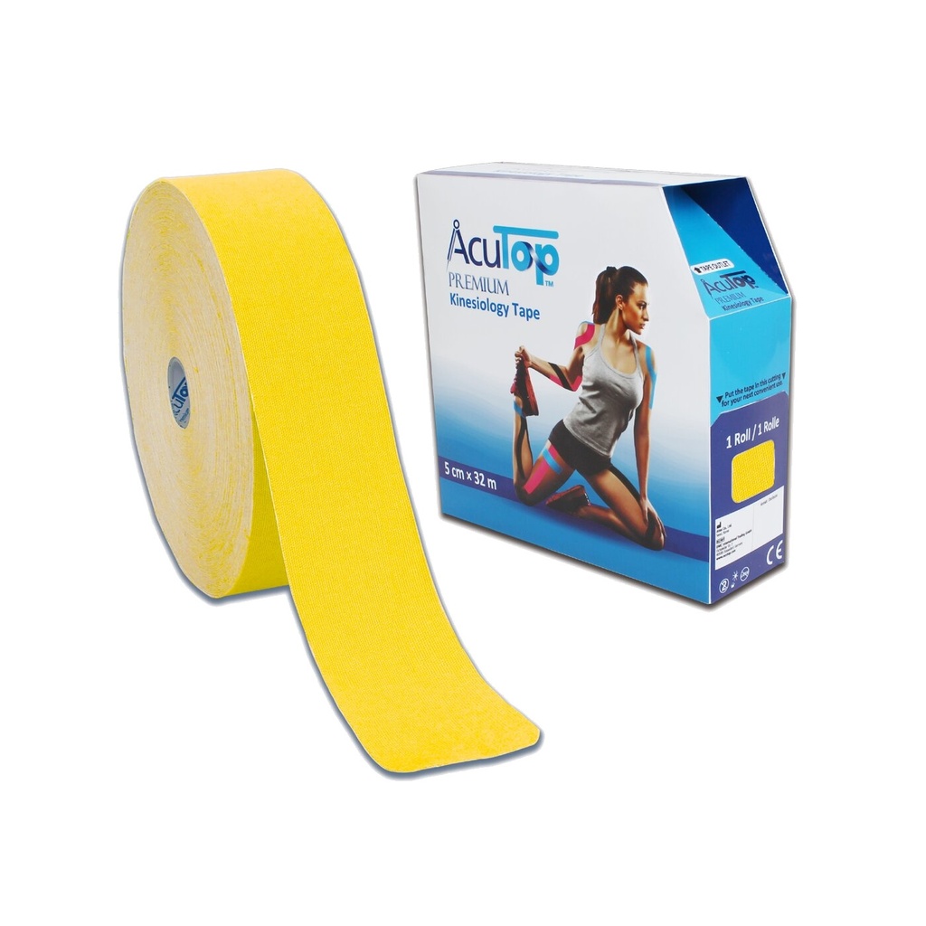 AcuTop Premium Tape XXL 5cm x 32 m - gelb