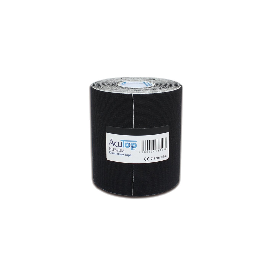 AcuTop Premium Tape L 7.5cm x 5 m - schwarz