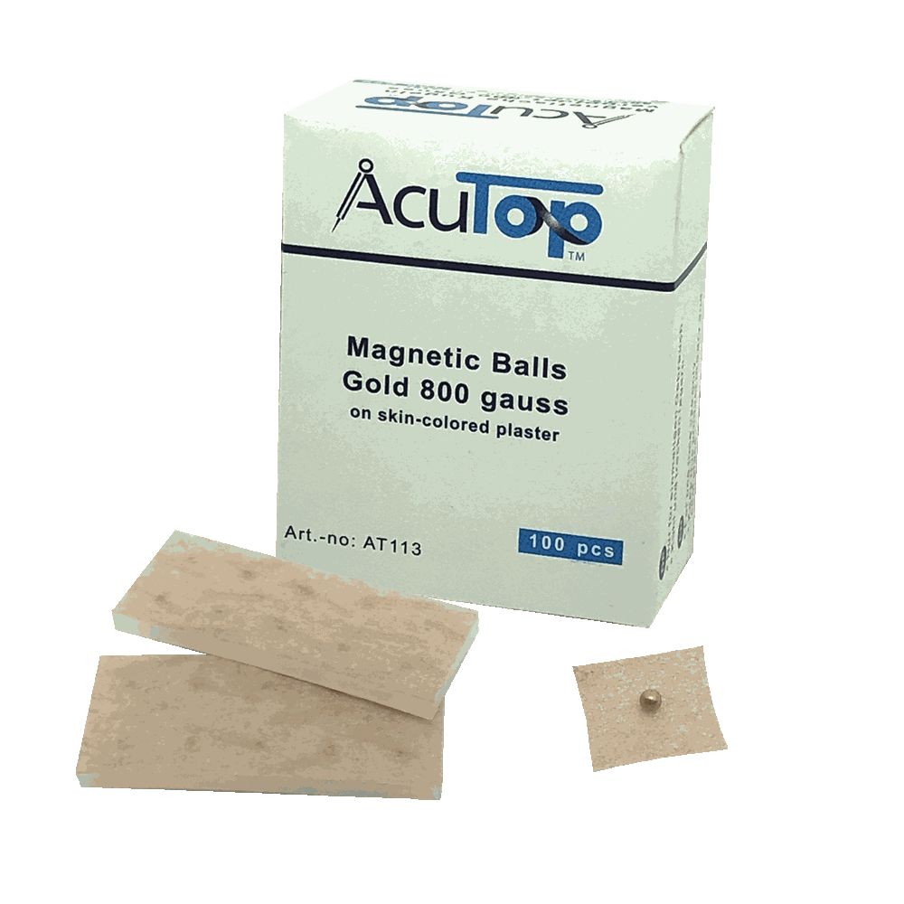 AcuTop Magnetische Ohrkugeln, silber