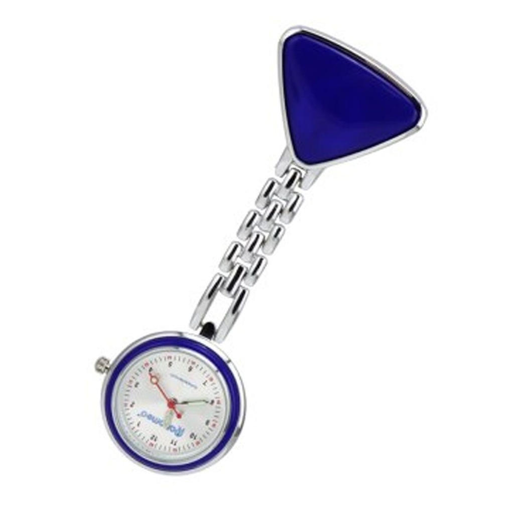 Schwesternuhr mit Clip, blau