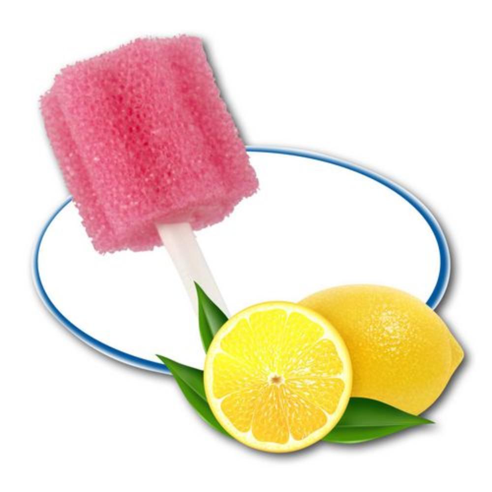 Mundpflegestäbchen - rosa - Lemon