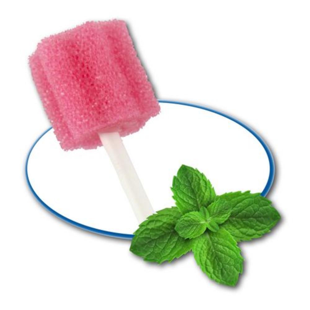 Mundpflegestäbchen - rosa - Minze
