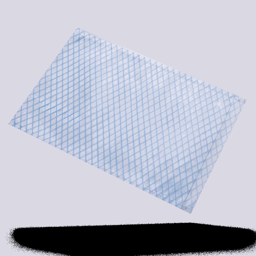 Einmal-Waschhandschuh blau-weiss, 100 Stk.