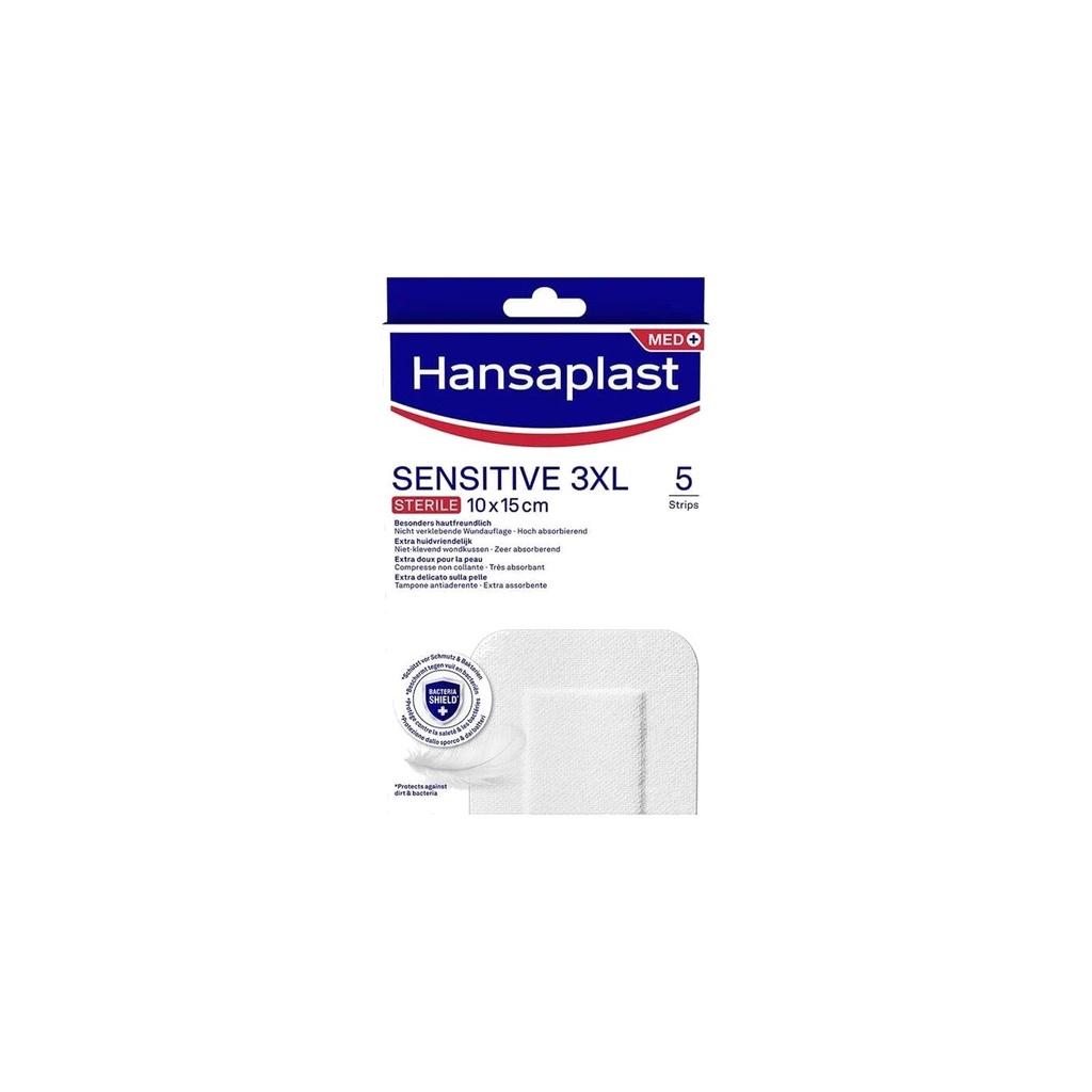 Hansaplast Sensitive steril, 5 Stück - 3XL