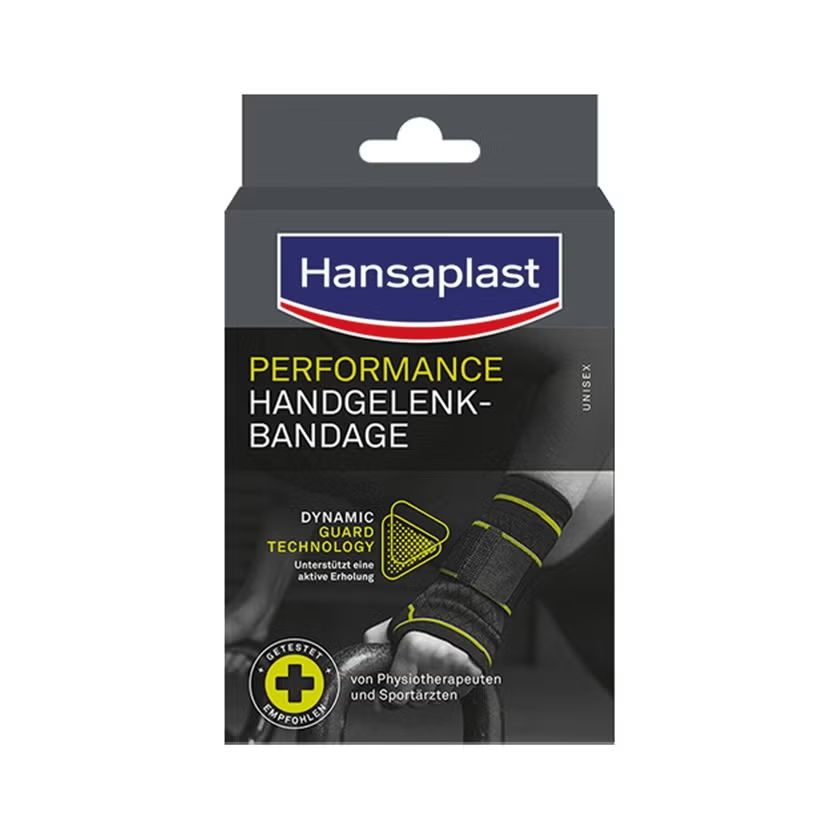 Hansaplast Sport Handgelenkbandage Gr. S/M, Handgelenkumfang: 15 -18 cm
