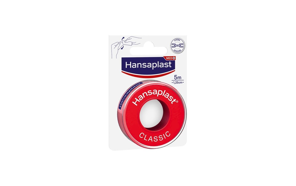 Hansaplast Fixierpflaster Classic, 5m x 1,25 cm