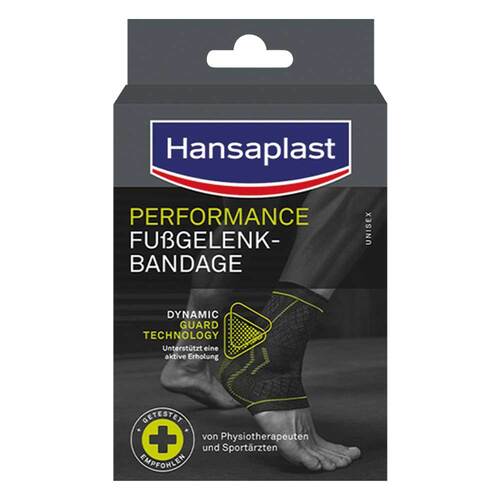 Hansaplast Sport Fußgelenkbandage Gr. S/M, Knöchelumfang: 18,5 -22,5 cm