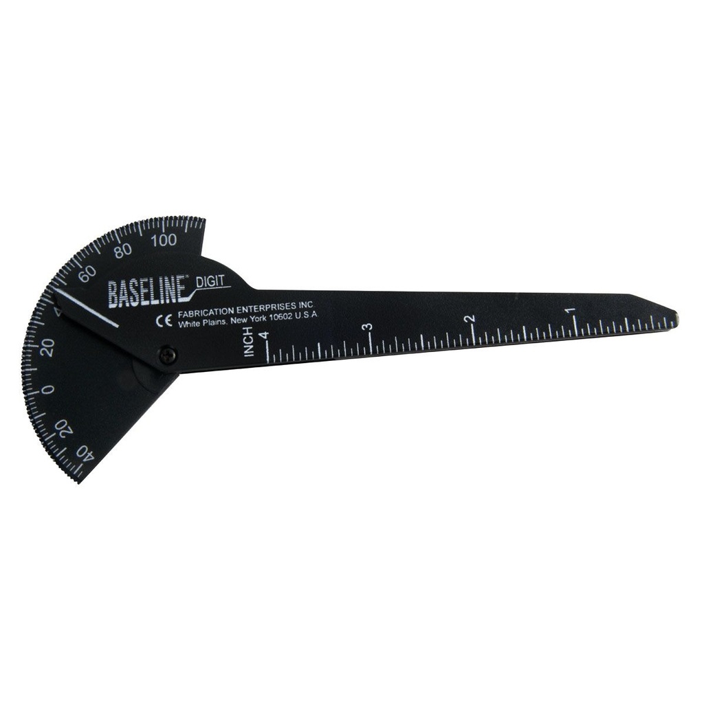 Kunststoff-Goniometer 180° schwarz Baseline für Finger und kleine Gelenke