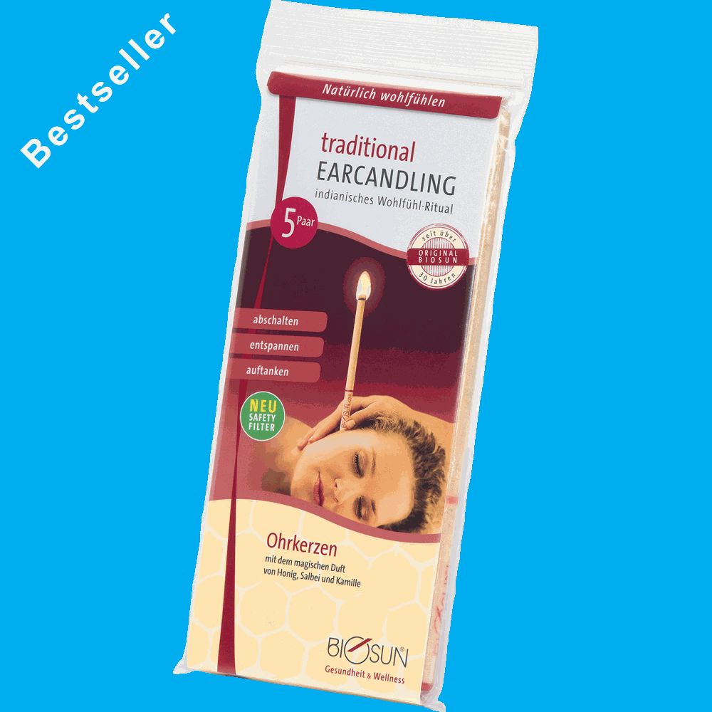 Biosun traditional Ohrkerzen, 5Paar
