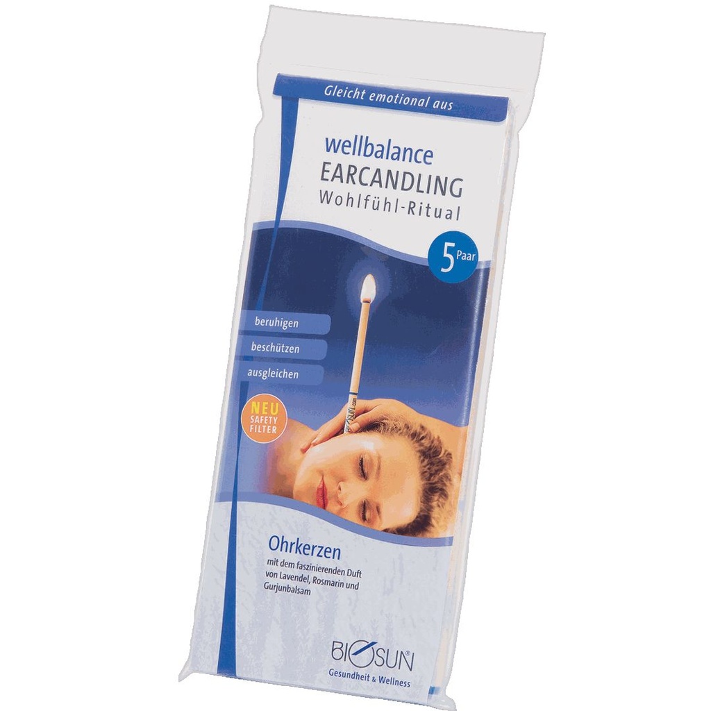 Biosun wellbalance Ohrkerzen, 5 Paar