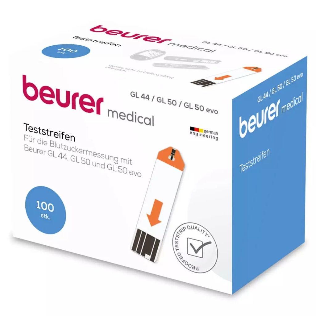 Blutzuckermessgerät GL 44 - Blutzuckerteststreifen GL44/50 Packung 100 Stk.