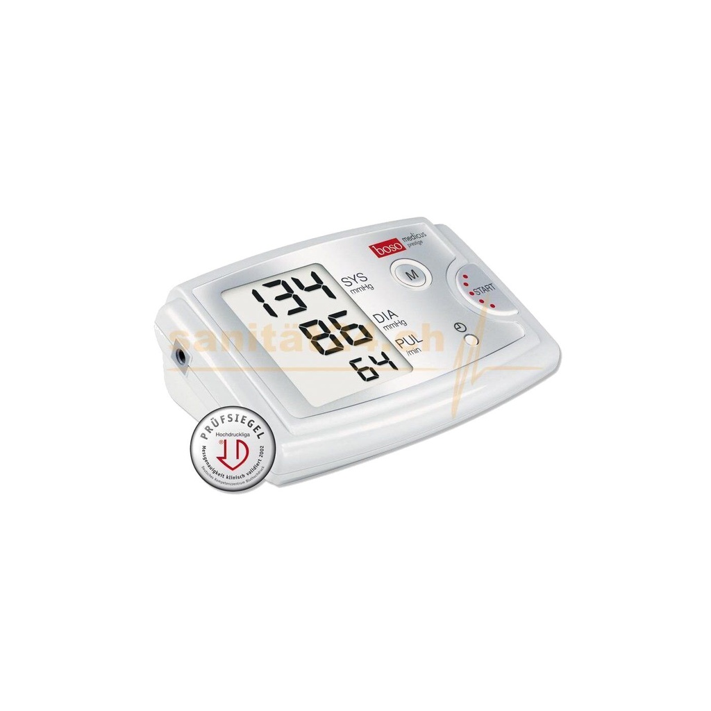 boso medicus prestige S Blutdruckmessgerät mit 4 Zugbügel-Klettmanschetten (Arztpaket)