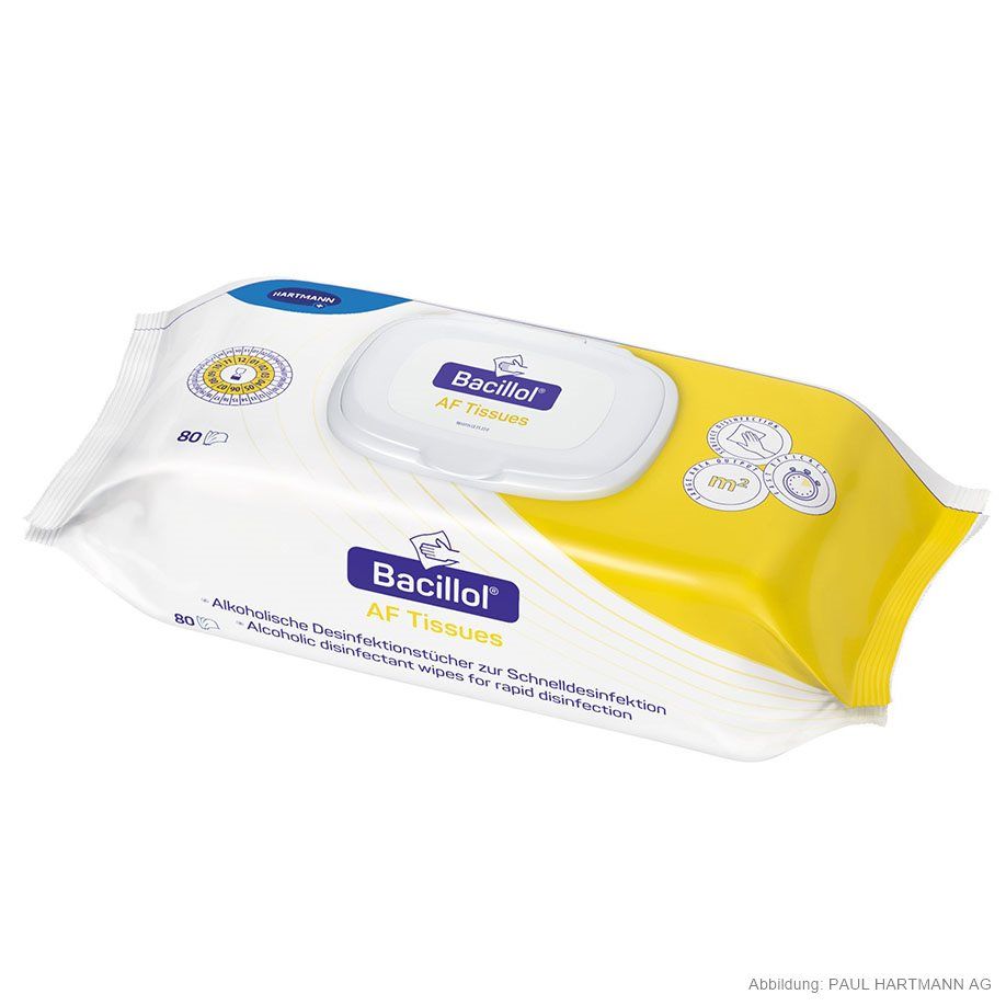 Bacillol AF Tissues Flächen-Desinfektionstücher, 80 Stück