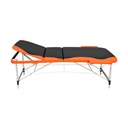 3-Zonen Massageliege, klappbar - schwarz