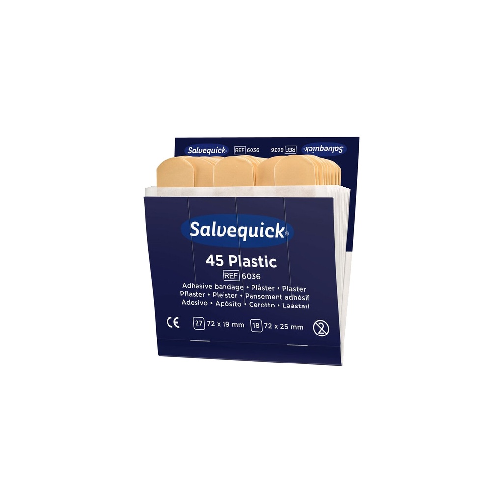 6036 Salvequick Wasserabweisende Pflaster, 45Stk