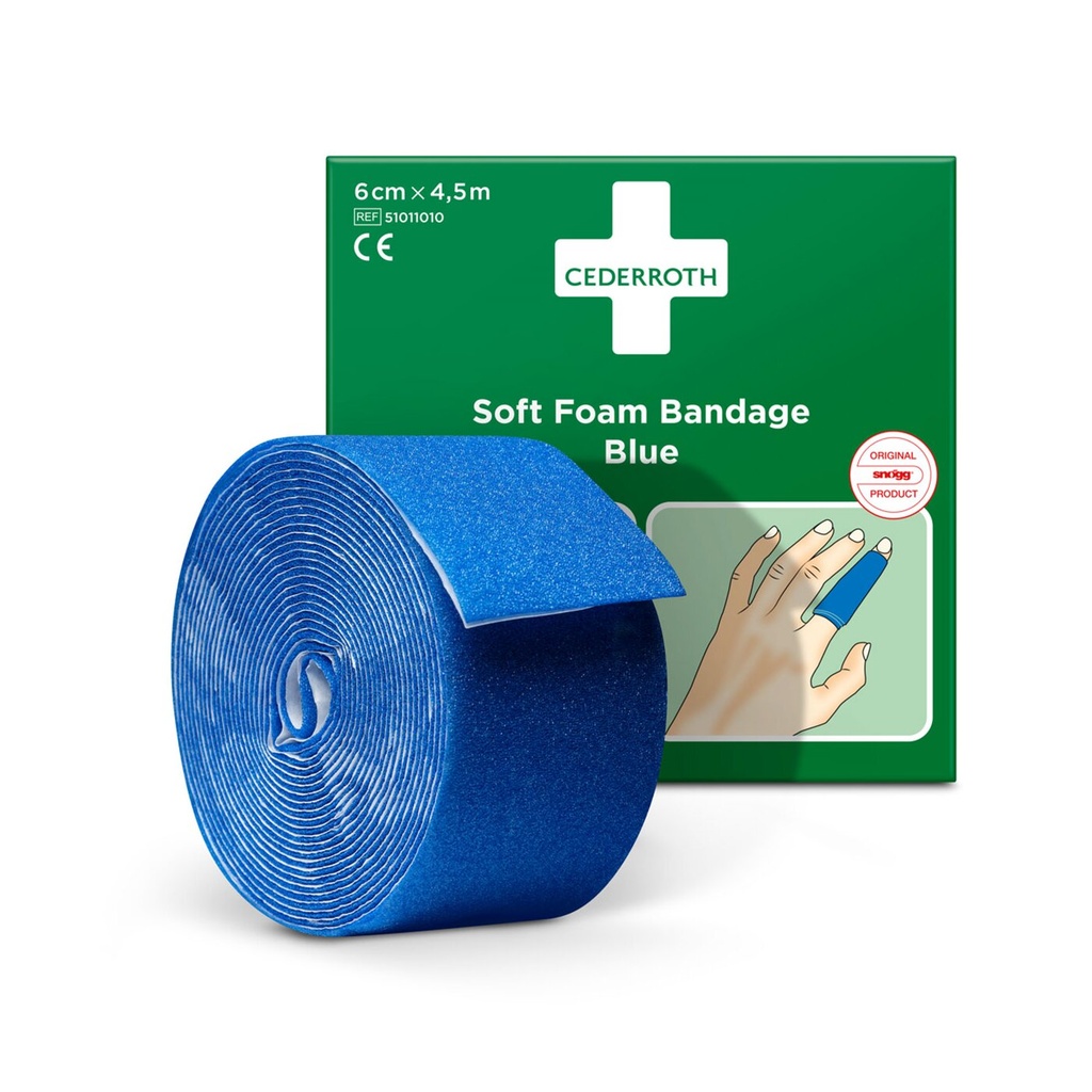 Soft Foam Bandage Pflaster - blau - 3cm