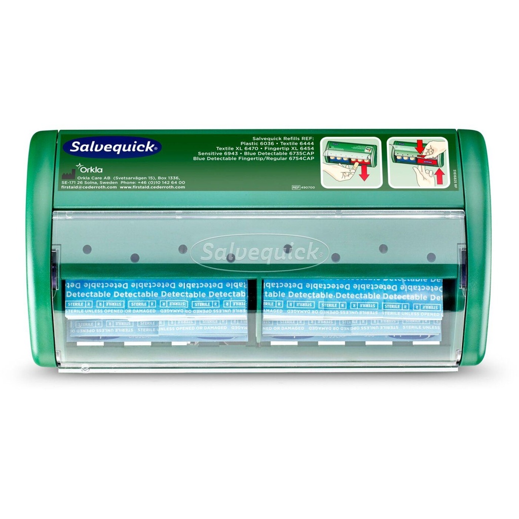 Salvequick Pflasterspender Blue Detectable