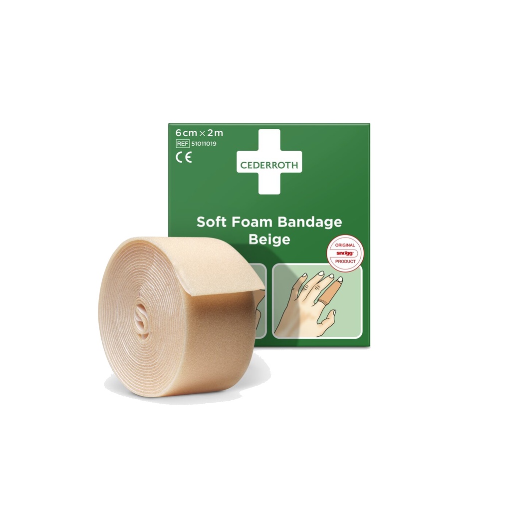 Cederroth Soft Foam, 6cmx2m, beige