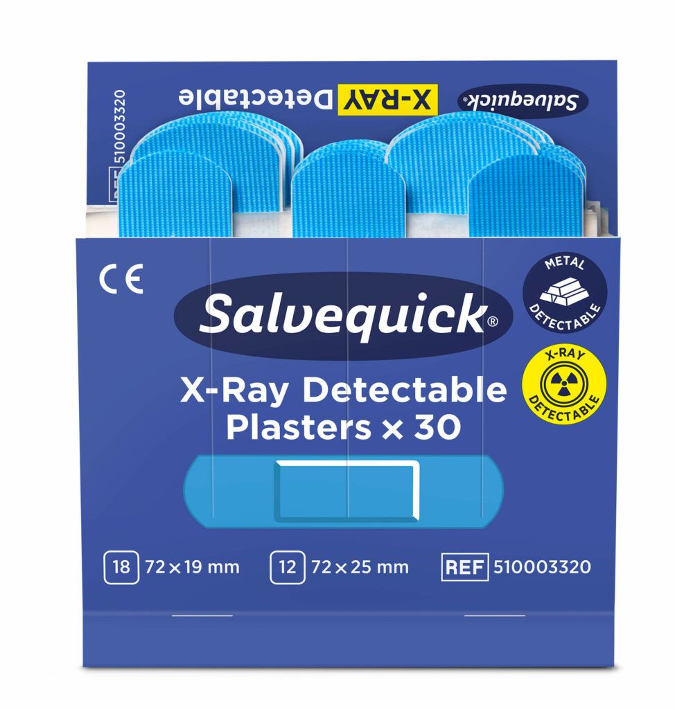 6735 Salvequick Cap Detectable Pflaster, 35Stk, blau