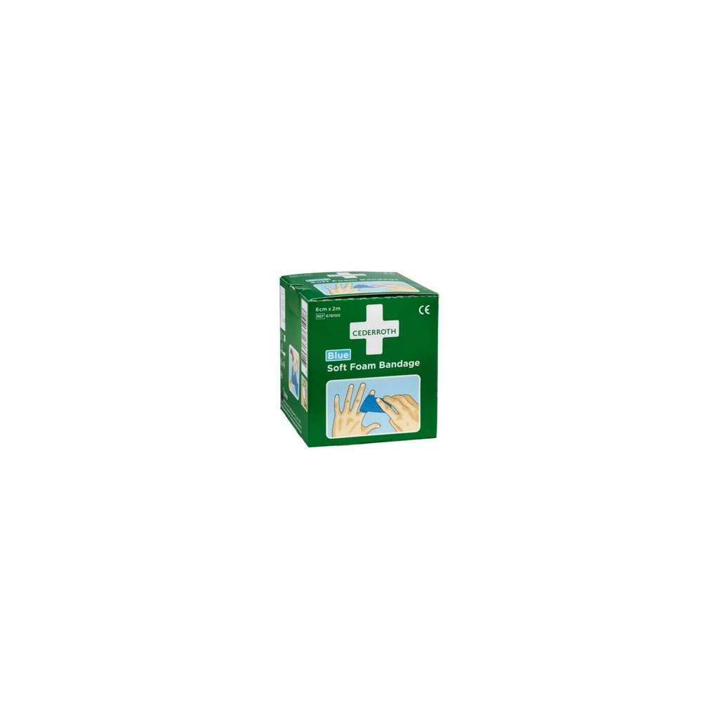 Cederroth Soft Foam, 6cmx2m, blau