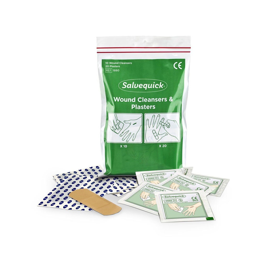 Salvequick Pflaster-Wundreinigungsset