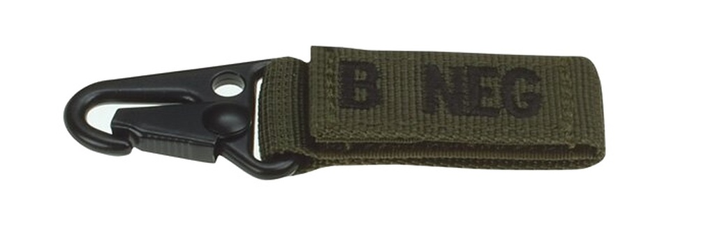 Condor SOS Bluttgruppen-Anhänger - oliv - B negativ