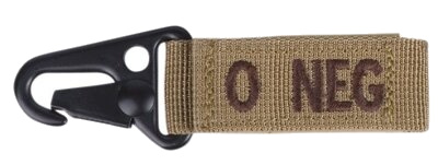 Condor SOS Bluttgruppen-Anhänger - khaki - 0 negativ