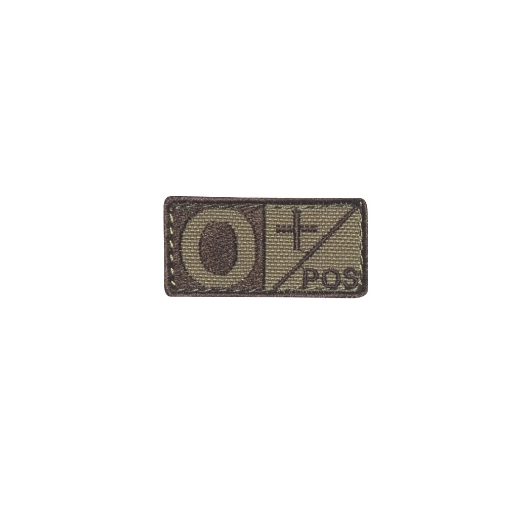 Condor Blutgruppenpatch - coyote/braun - 0 positiv