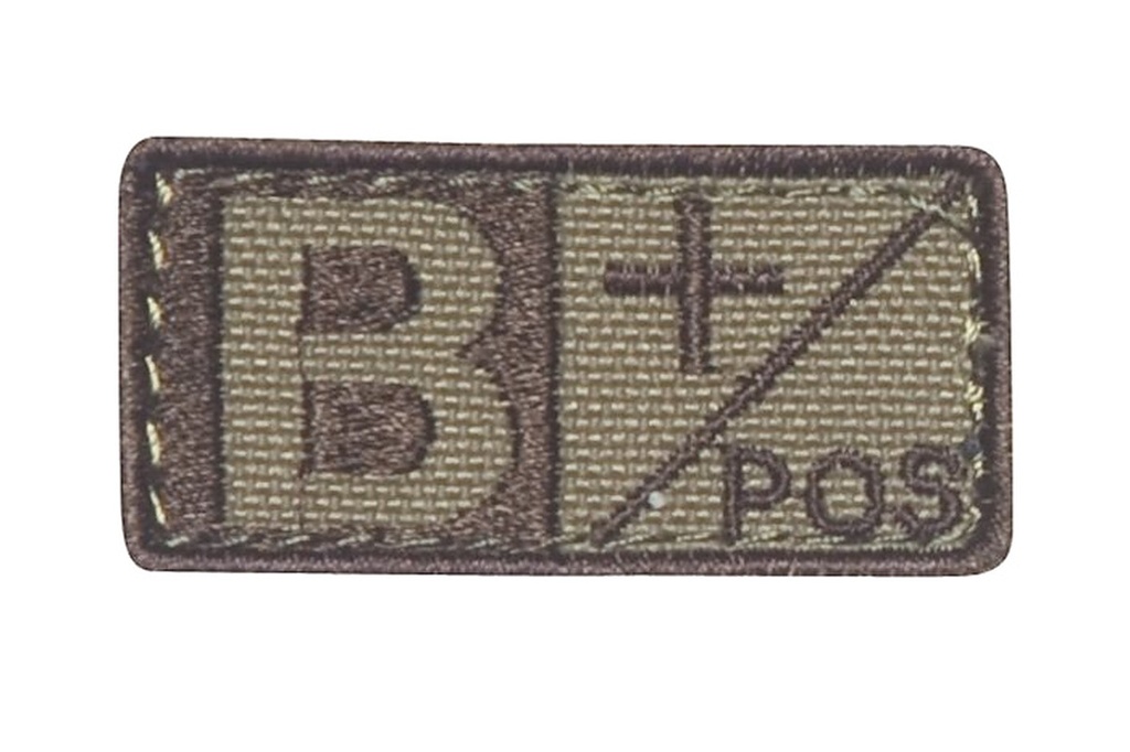 Condor Blutgruppenpatch - coyote/braun - B positiv