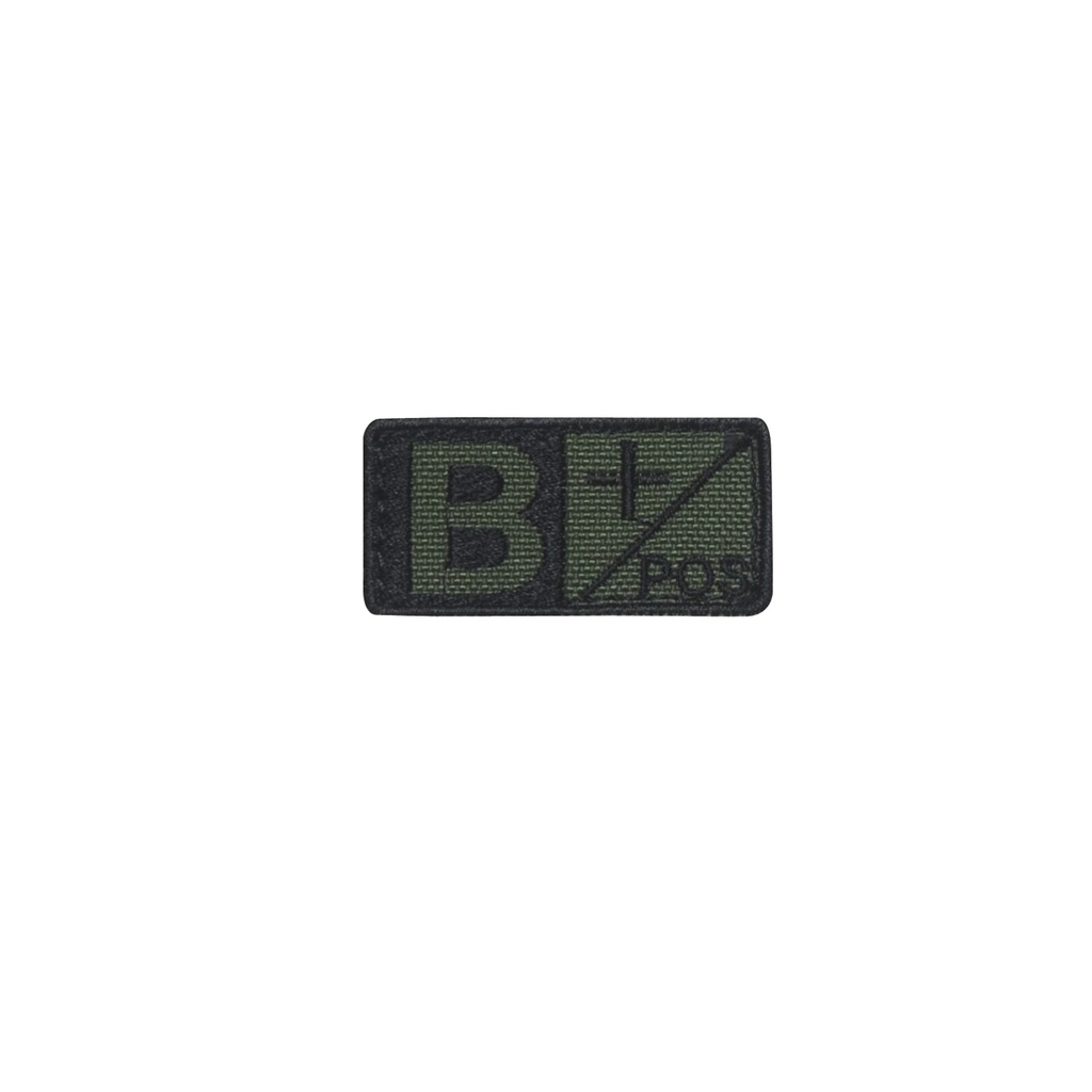 Condor Blutgruppenpatch - schwarz-oliv - B positiv