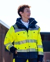 Parka Einsatzjacke Marineblau-Neongelb, EN20471, Klasse 2 - XS