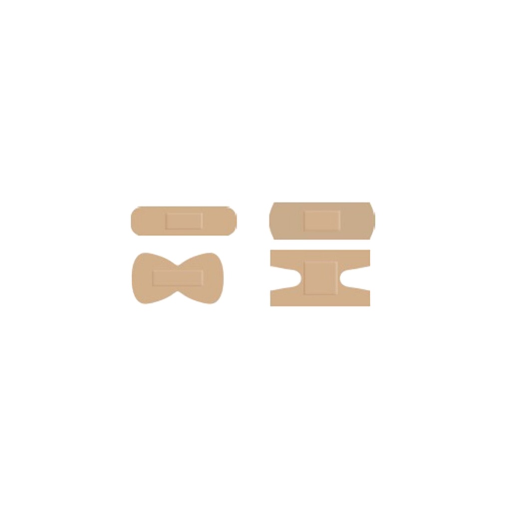 Universalpflaster, hautfarben,  Set box 100Stk