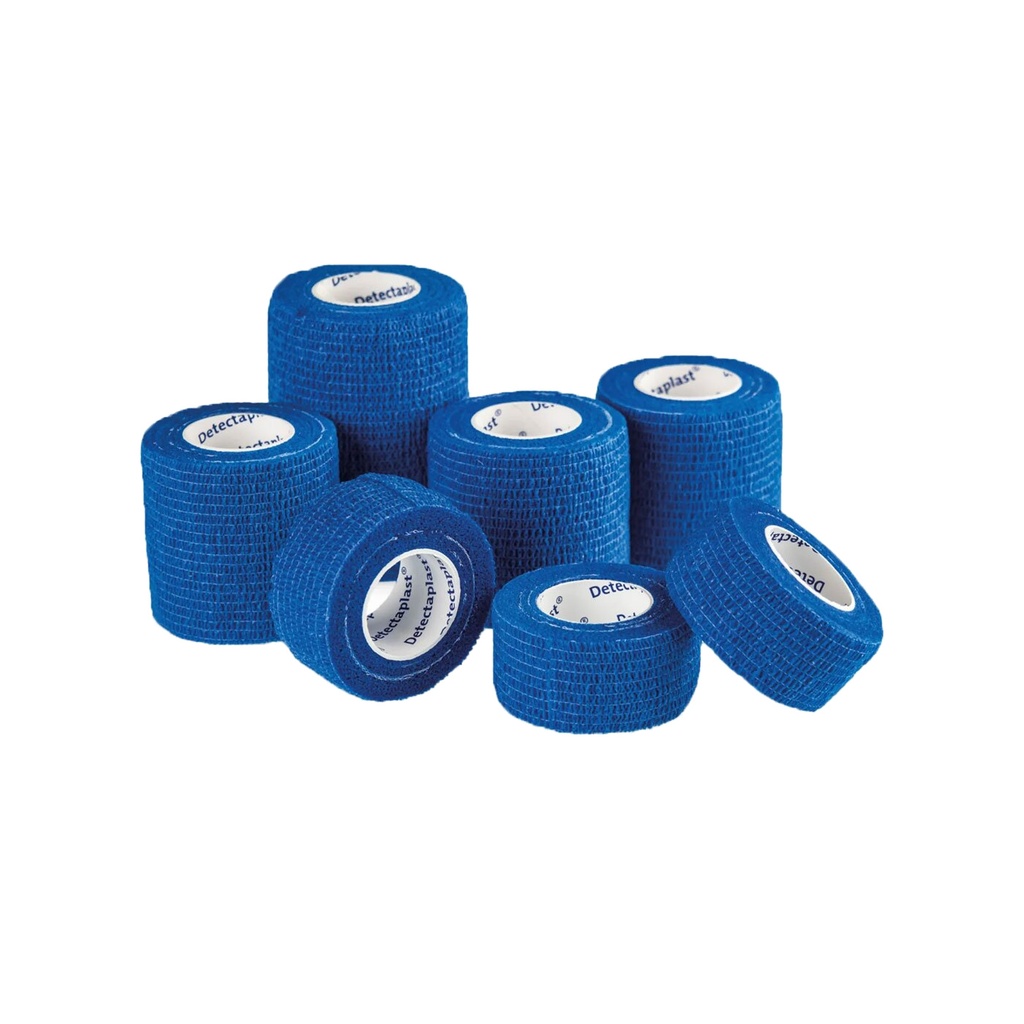 Detectaplast Kohesiver Verband blau - 4.5m - 2.5cm - 3 Stück