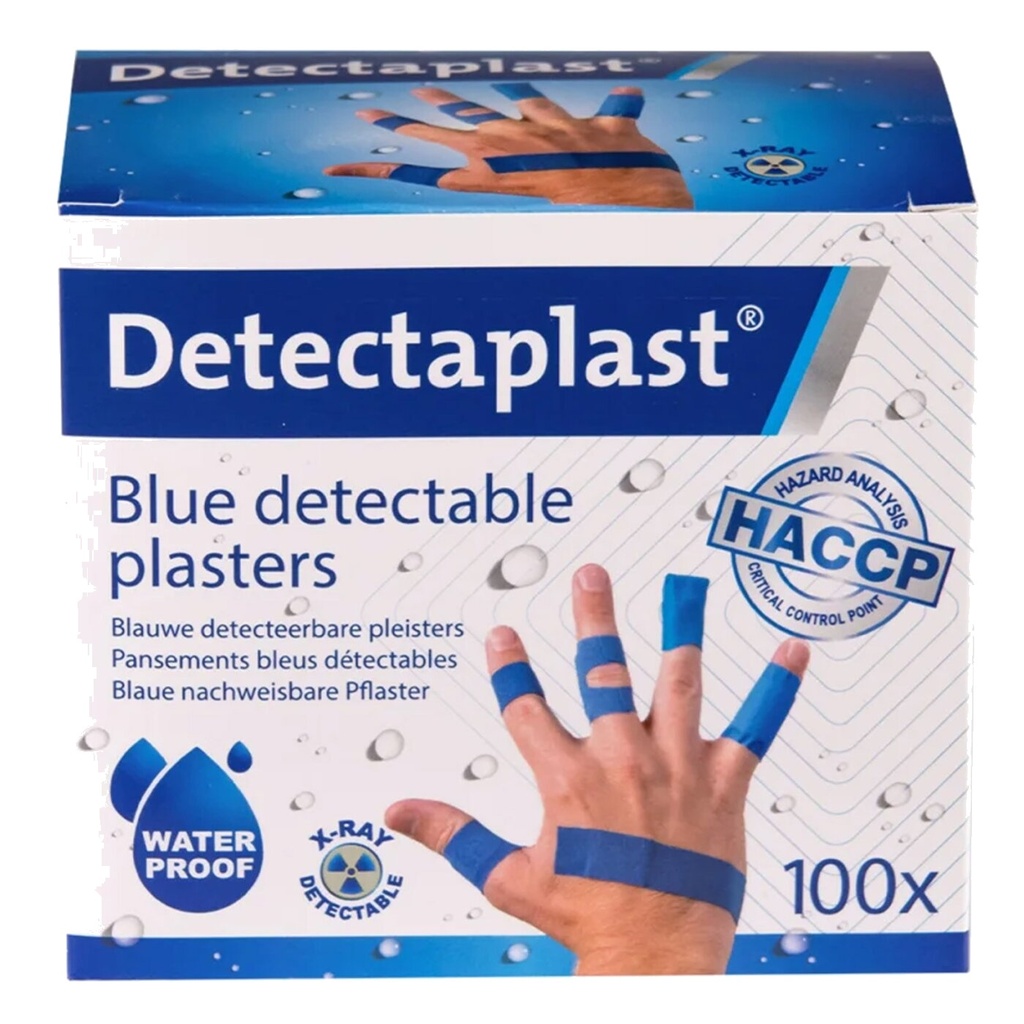 Detectaplast X-Ray Universalpflaster, Röntgen- und Metalldetektierbar Set 100Stk