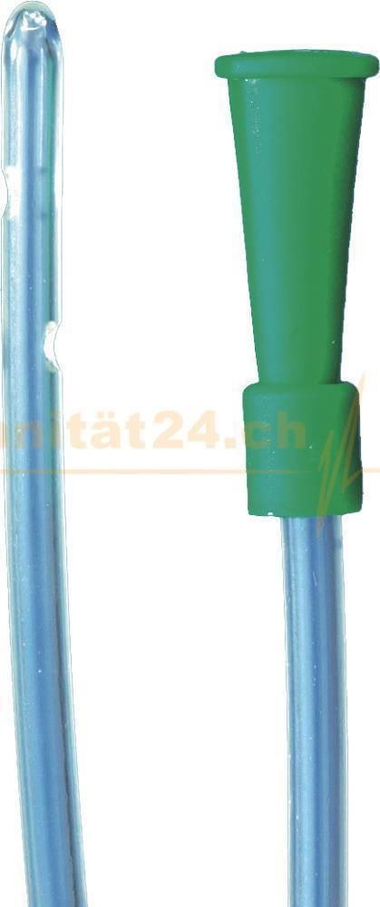 Nelaton-Katheter, männlich, PVC  CH 14 DM 4.7 mm grün, 10Stk