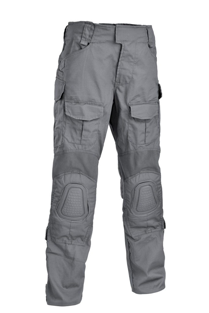 DEFCON5 Gladio Tactical Hose mit Kunststoff-Knieschonern - grau - L