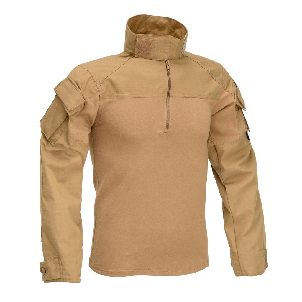 DEFCON5 Cool Combat Shirt aus Baumwolle - coyote - L
